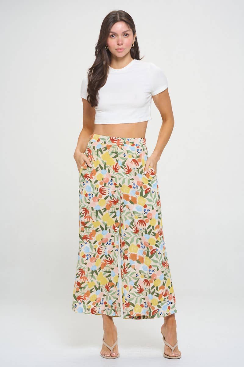 Watercolor Bloom Pants