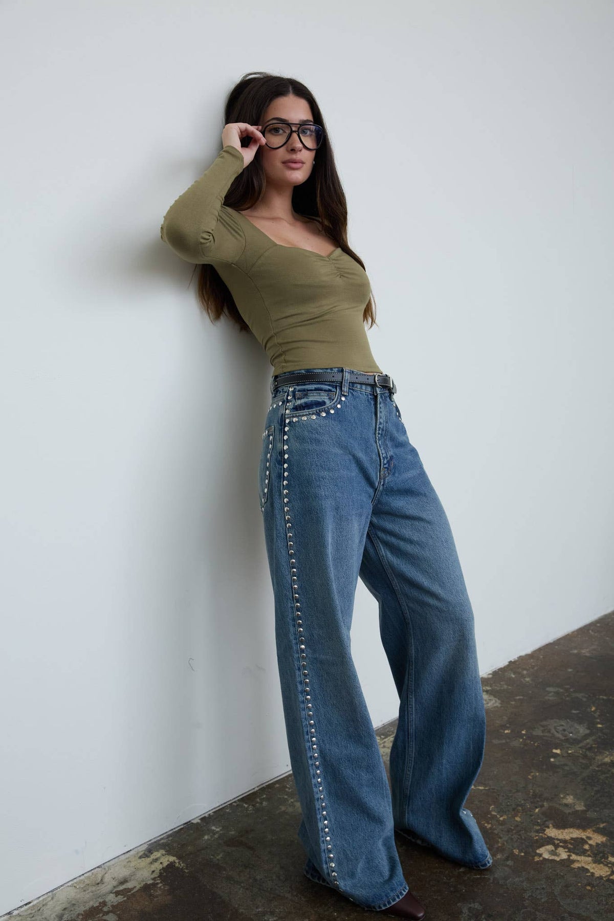 Sweetheart Square Neck Knit Top