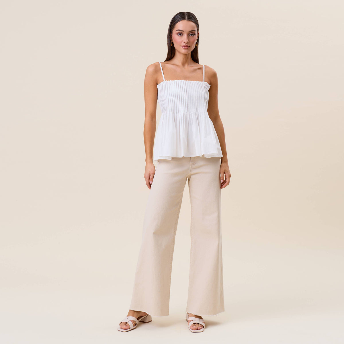 Pintuck Cami Top