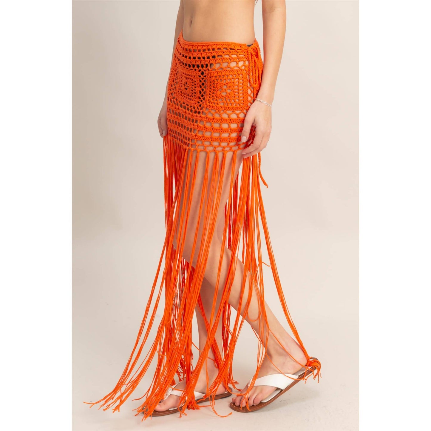 Summery Crochet Coverup Skirt