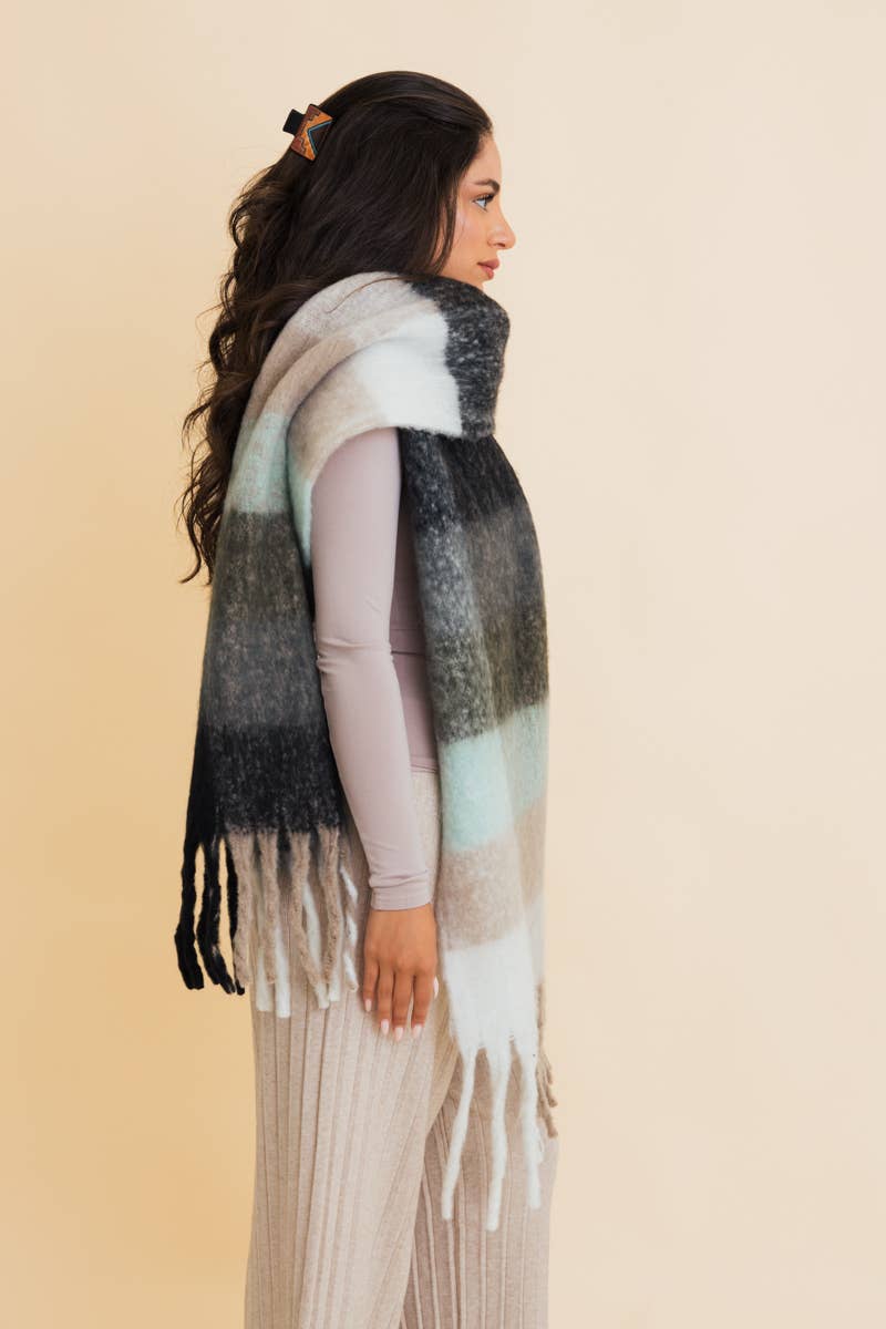 Oversized Fringe Scarf