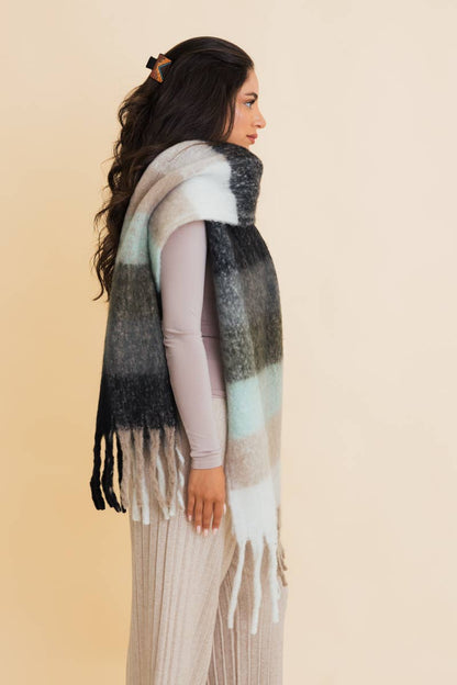 Oversized Fringe Scarf