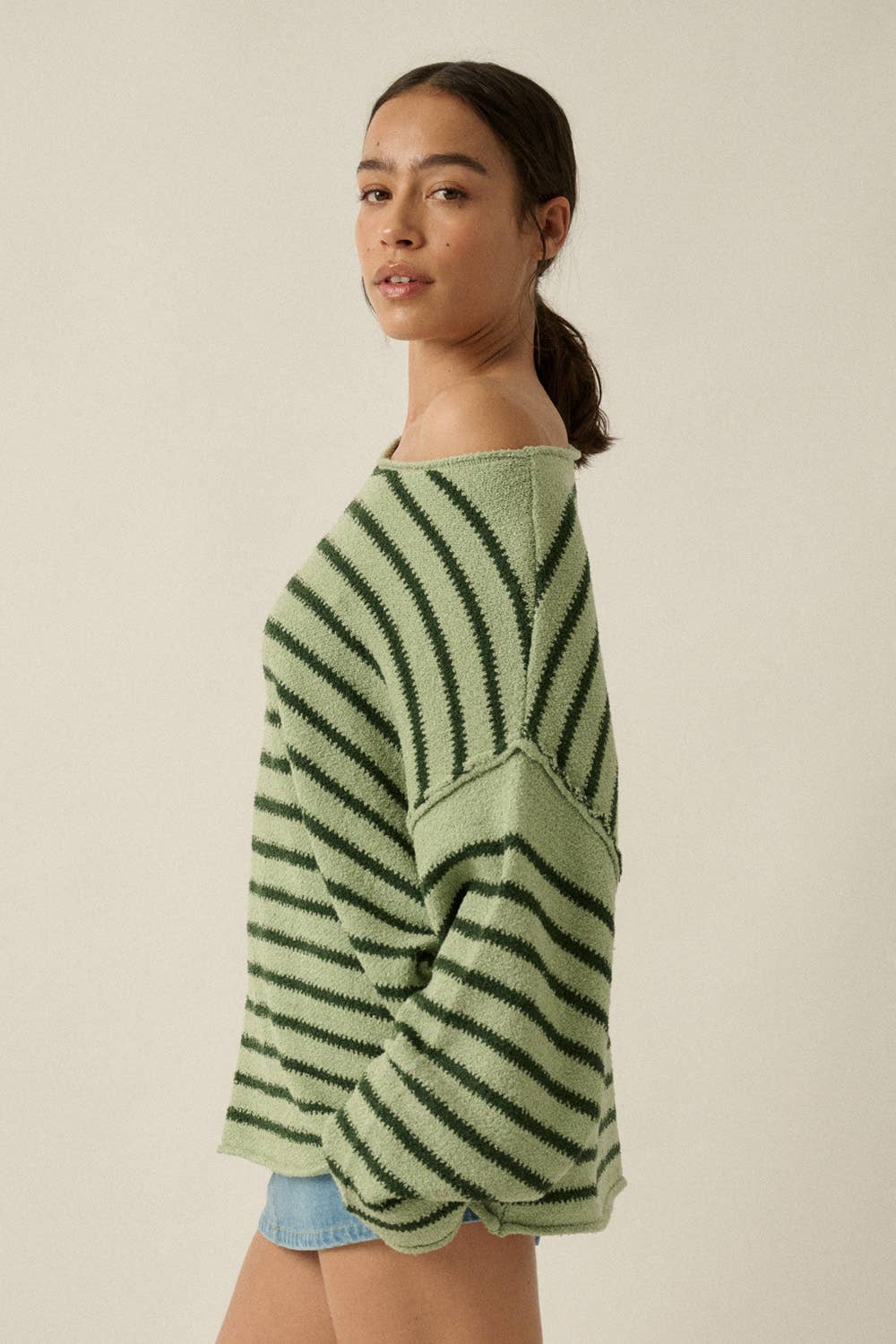 Striped Textured Sweater