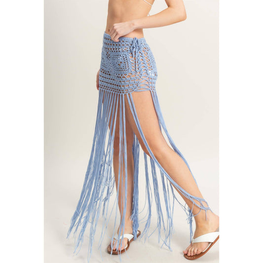 Summery Crochet Coverup Skirt