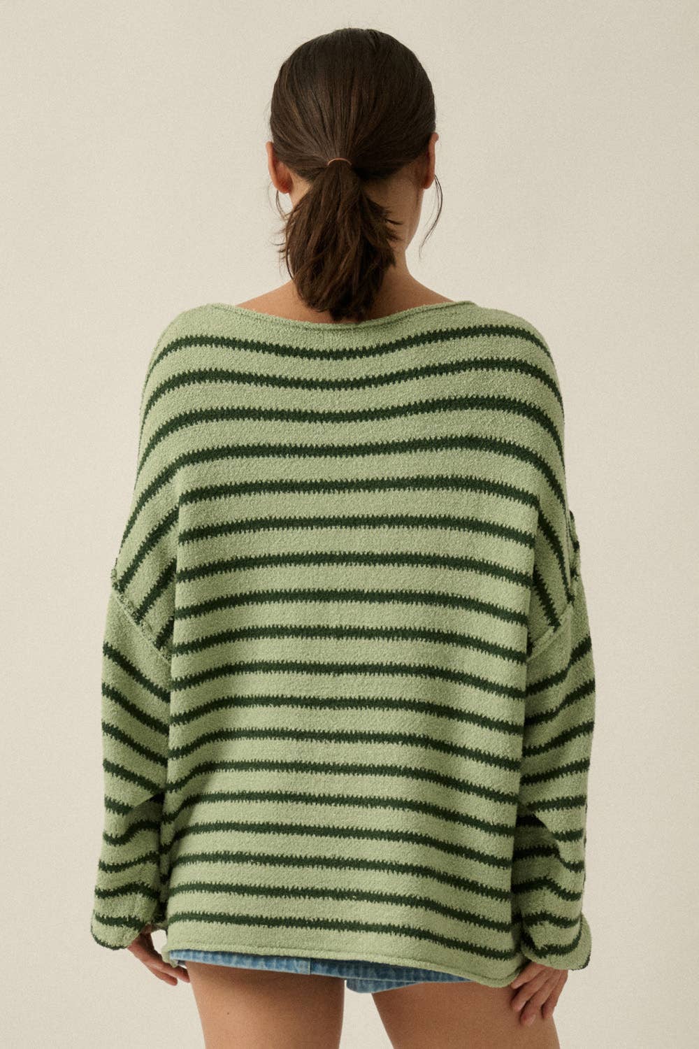 Striped Textured Sweater