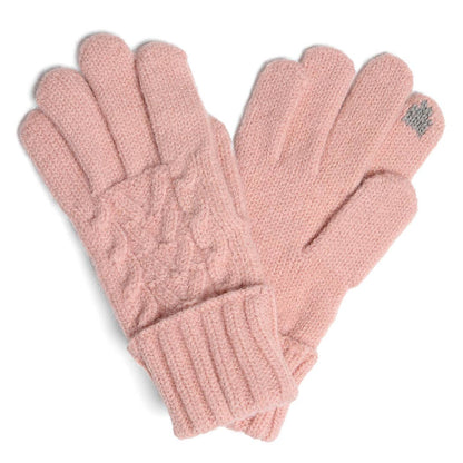 Cable Knit Touch Gloves