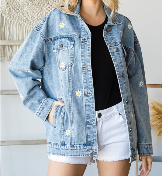 Daisy Oversized Denim Jacket