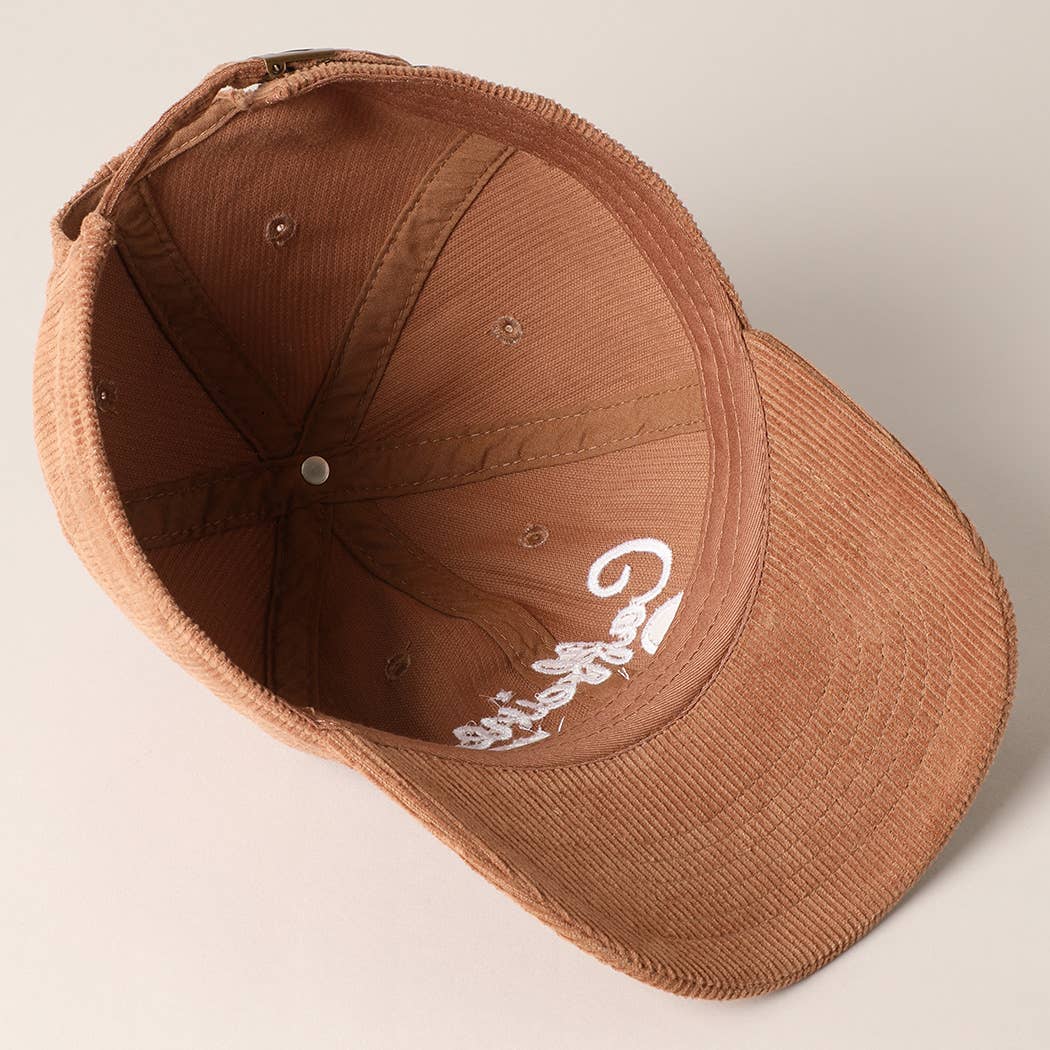 Caffeine Queen Corduroy Hat
