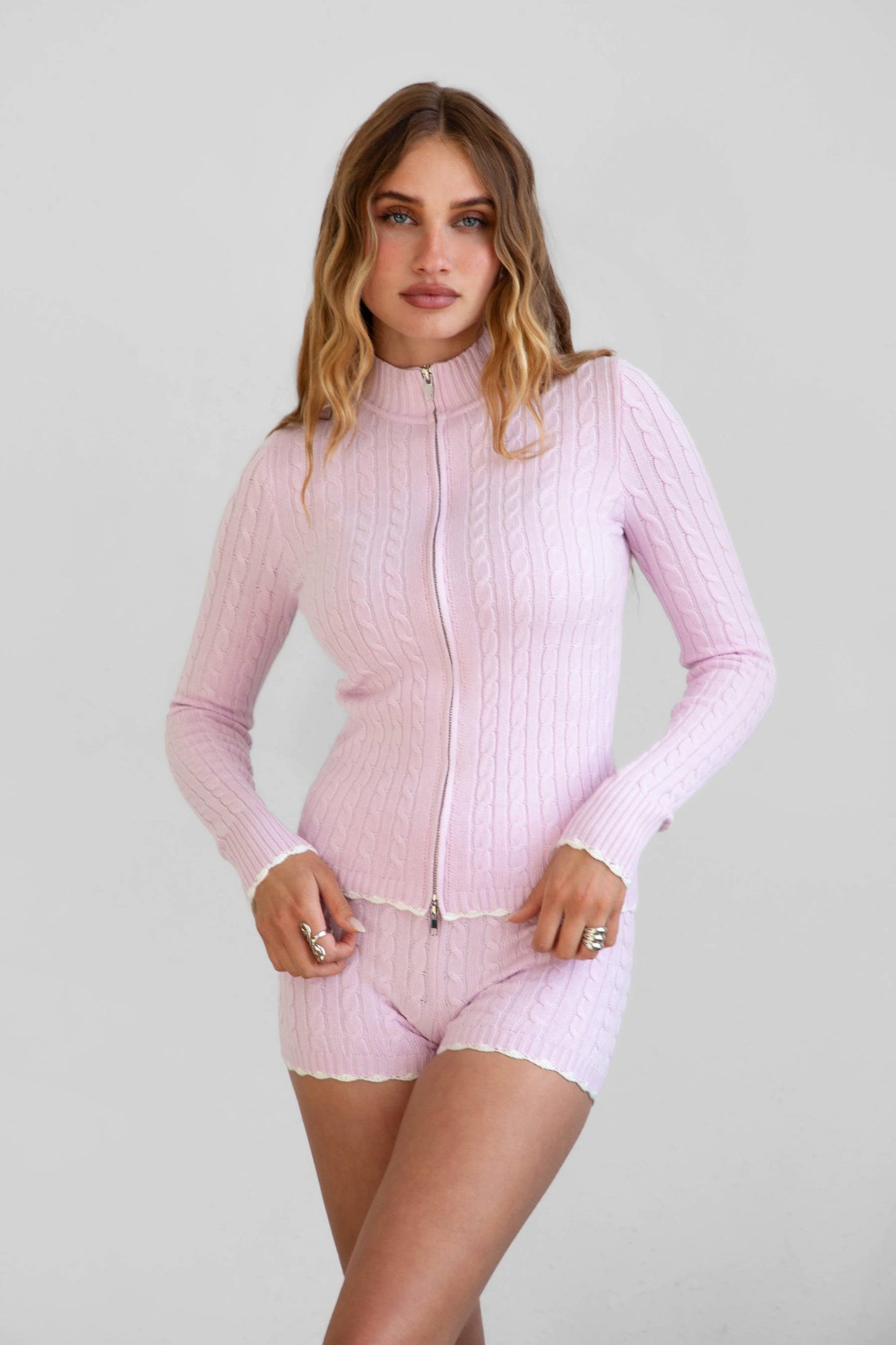 CLINE Cable Knit Lounge Sweater