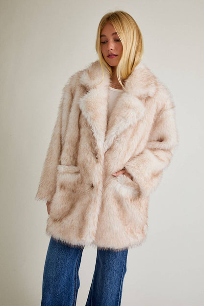 Faux Fur Oversized Coat