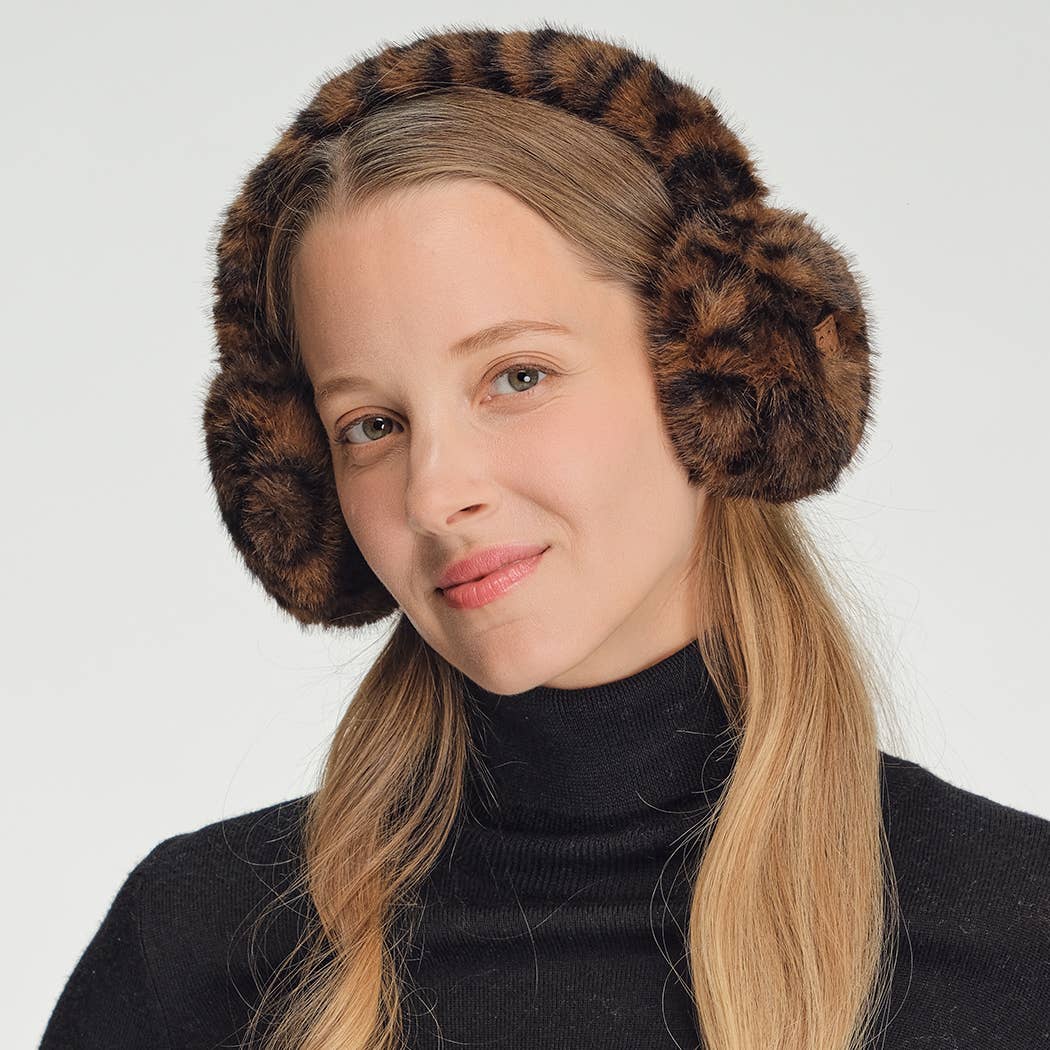 Leopard Fur Earmuffs