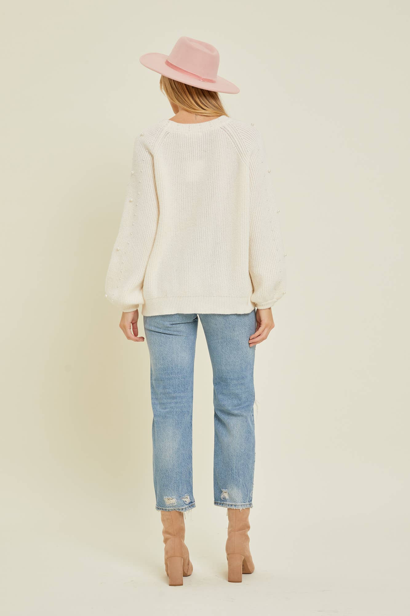 Pearl Ribbed Sweater