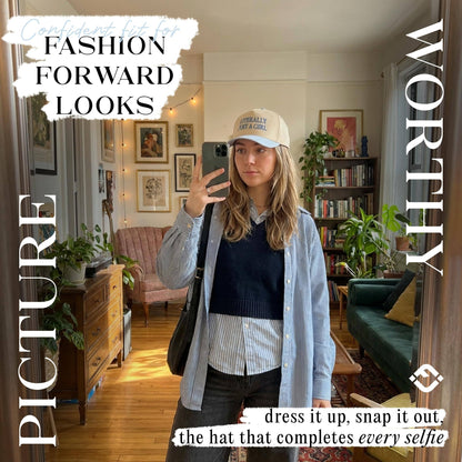 Literally Just A Girl Blue Trucker Hat