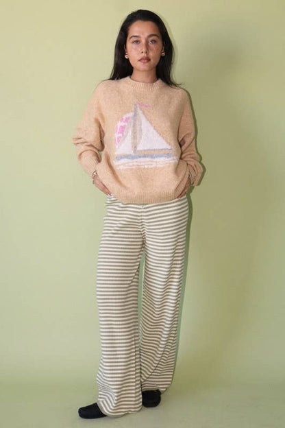 Sailboat Knit Sweater
