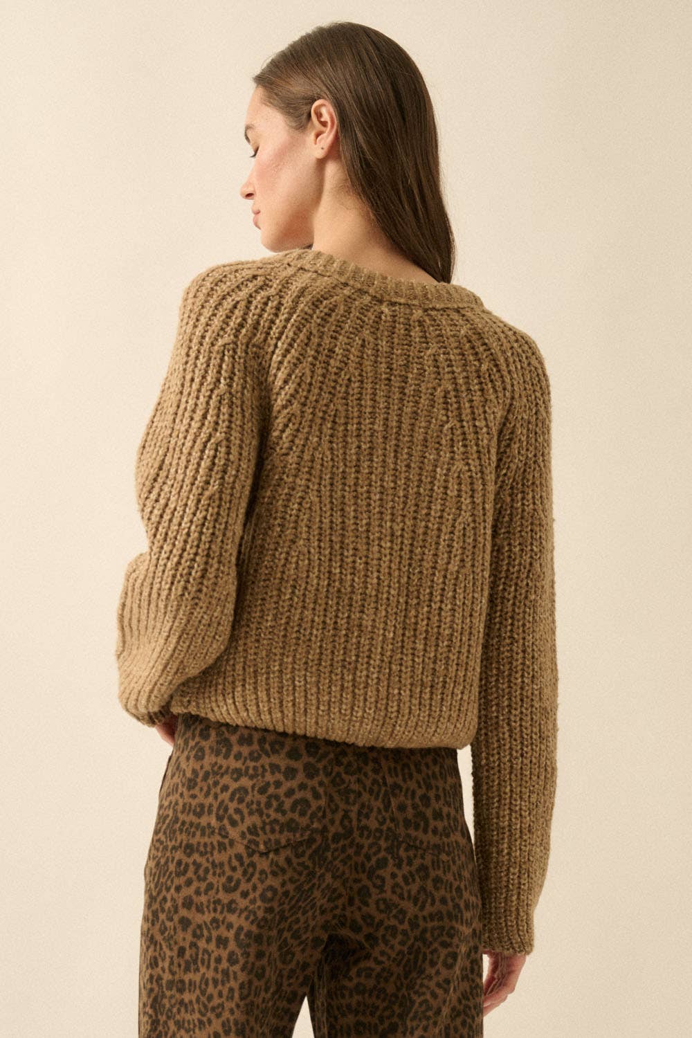 Confetti Button-Front Cardigan Sweater