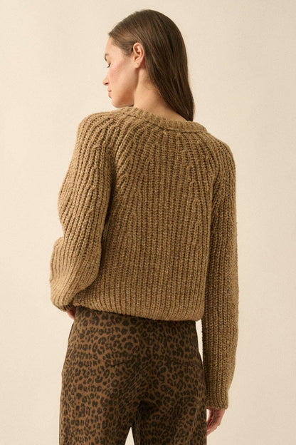 Confetti Button-Front Cardigan Sweater