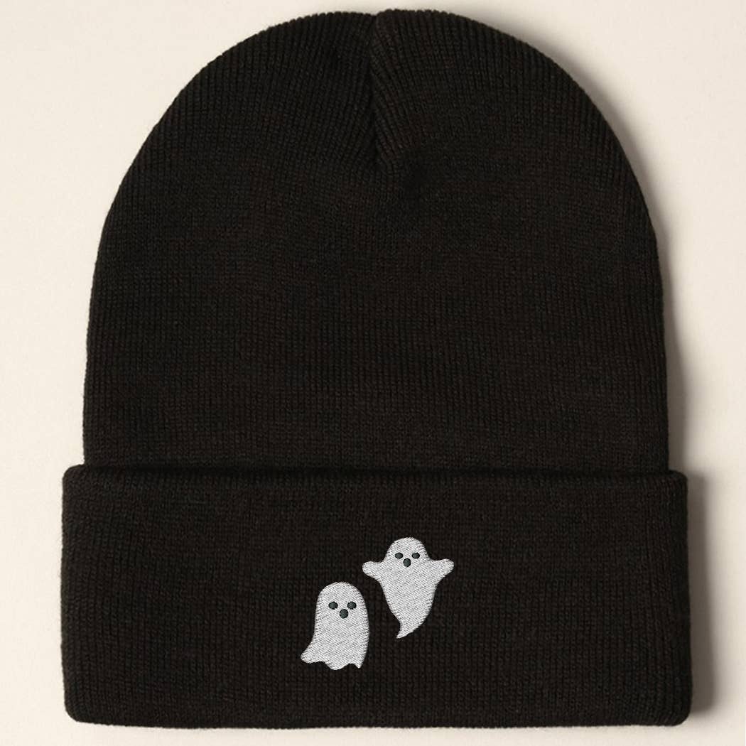 Ghost Halloween Beanie Hat