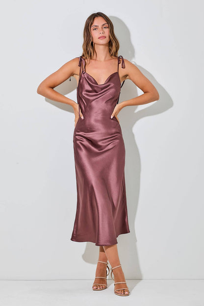 Satin Maxi Dress