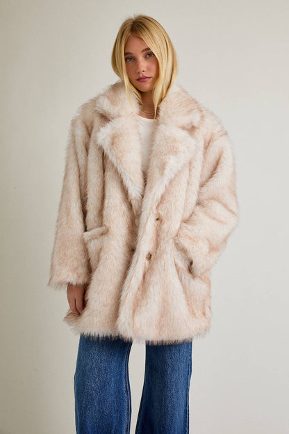 Faux Fur Oversized Coat