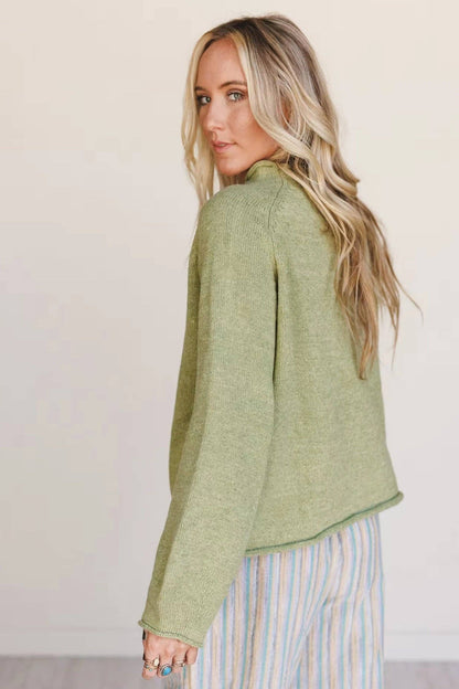 Meadow Mist Fish Knit Sweater