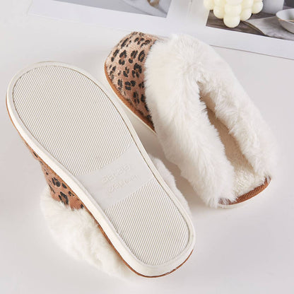 Leopard Fur Slippers