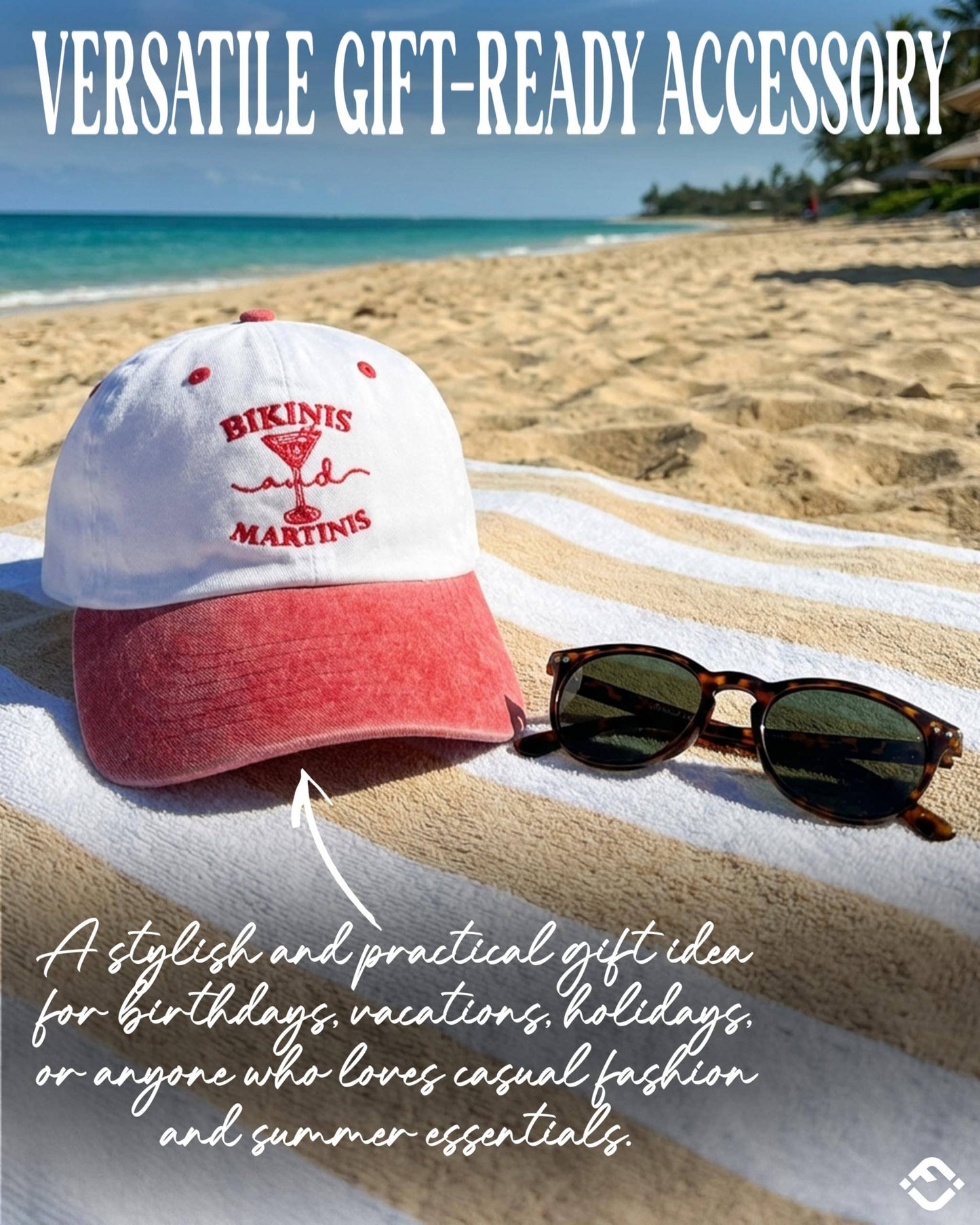Bikinis And Martinis Baseball Hat