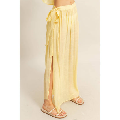 Flowy Tube Top And Maxi Skirt Set