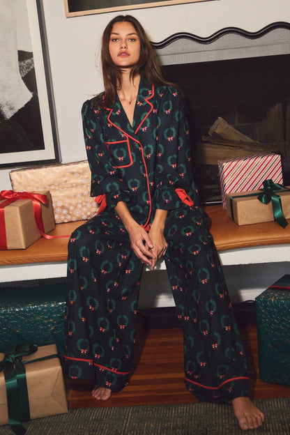 Plus Holiday Two-piece Pajama Set