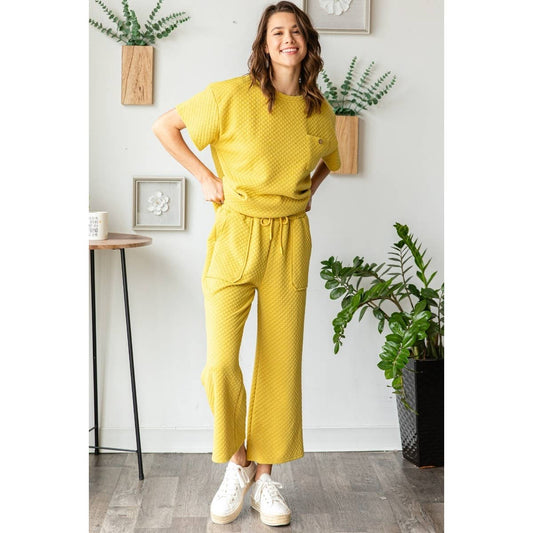 Waffle French Terry Pants