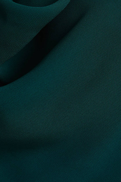 Halter Cowl Neck Midi Dress