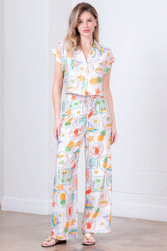 Breeze Short Sleeve Tope & Pant Set