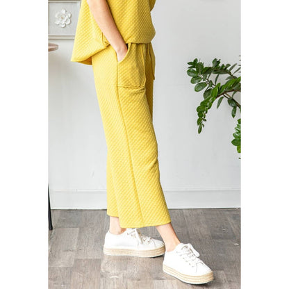 Waffle French Terry Pants