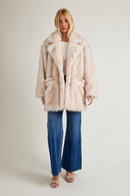 Faux Fur Oversized Coat