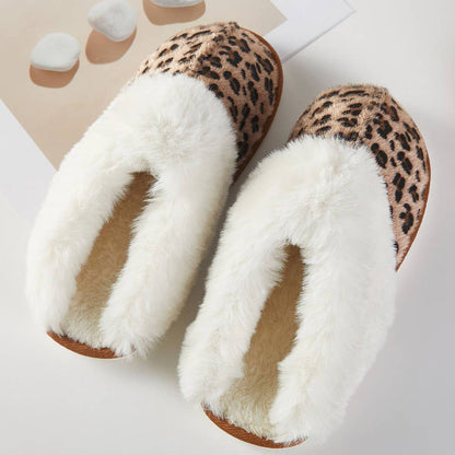Leopard Fur Slippers