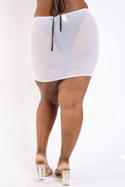Ruched Coverup Skirt
