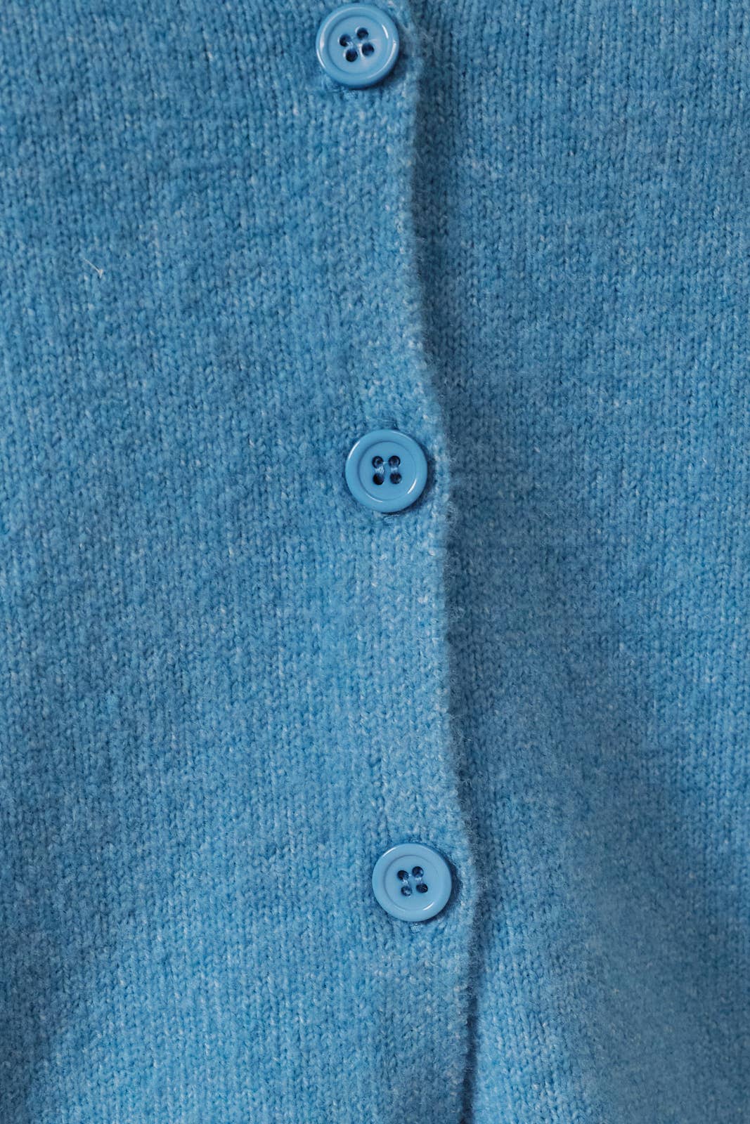 Rolled Neck Button Sweater Cardigan