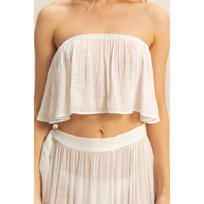 Flowy Tube Top And Maxi Skirt Set