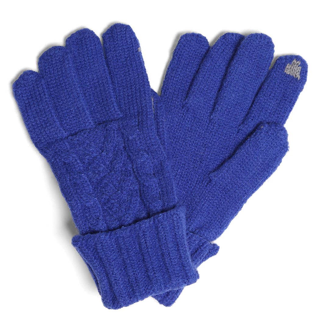 Cable Knit Touch Gloves