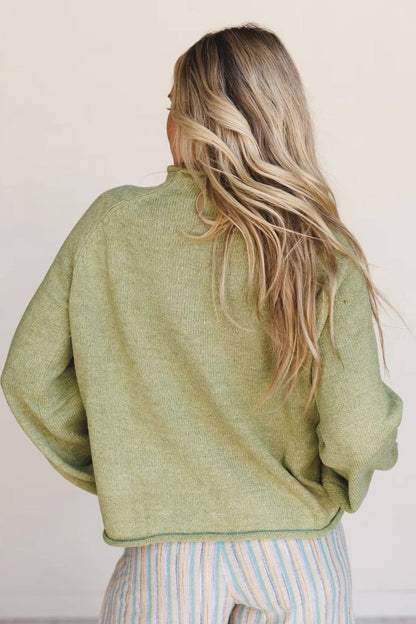 Meadow Mist Fish Knit Sweater