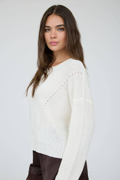 Pointelle Knit Sweater