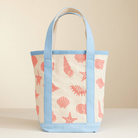 Small Sea Shell Everywhere Canvas Bag