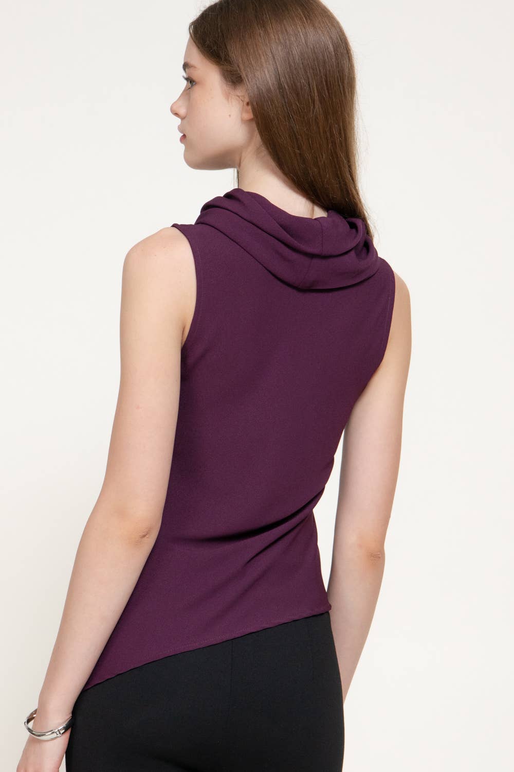 Sleeveless Cowl Neck Top