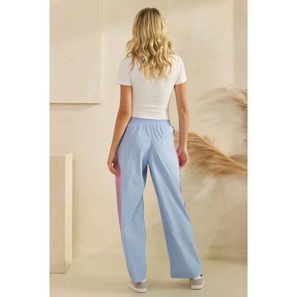 Lace Stripe Nylon Pants