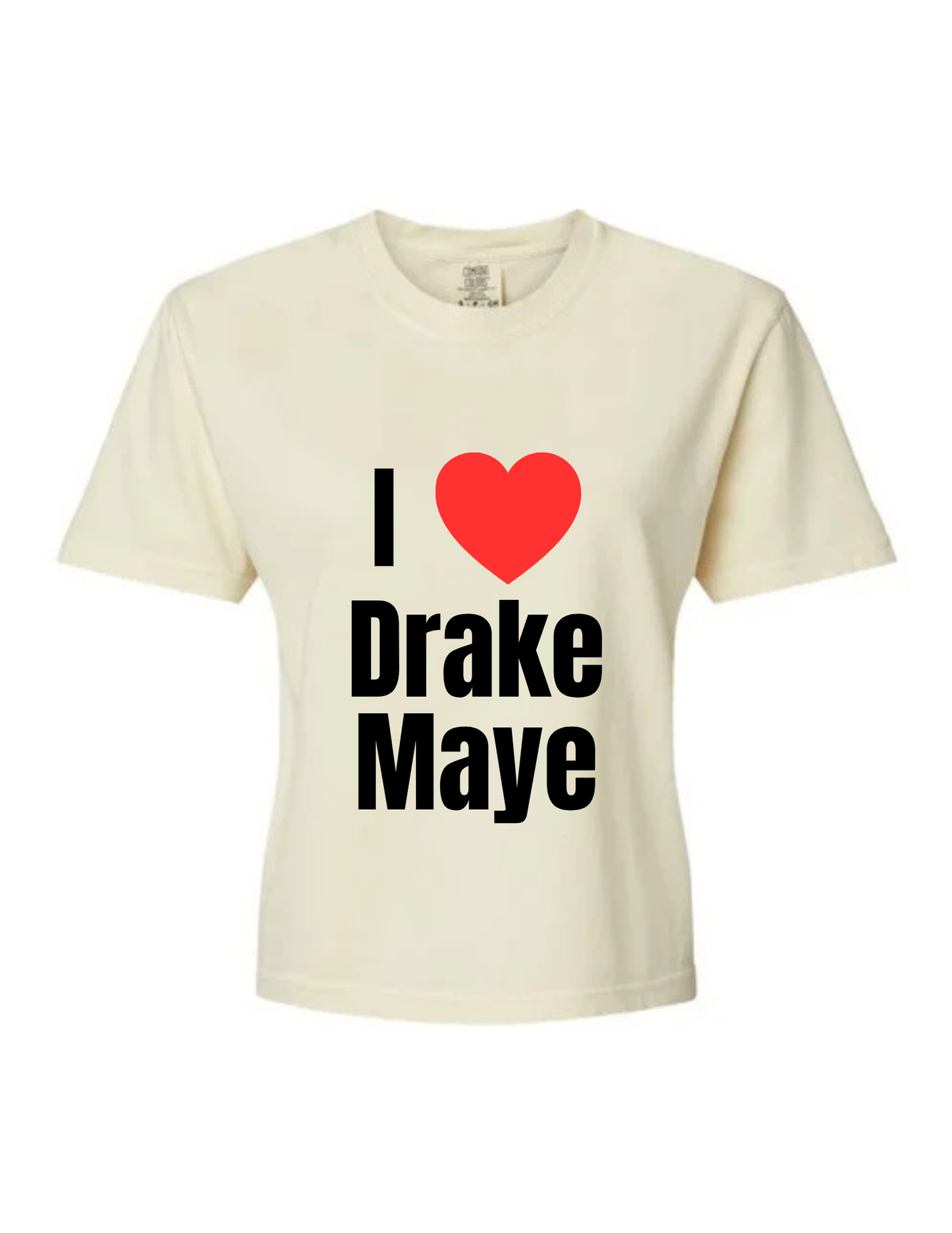 I Heart Drake Maye Boxy Tee