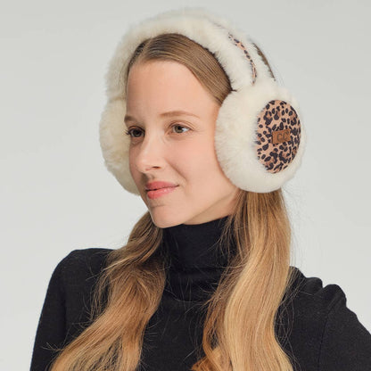 Leopard Fur Earmuffs