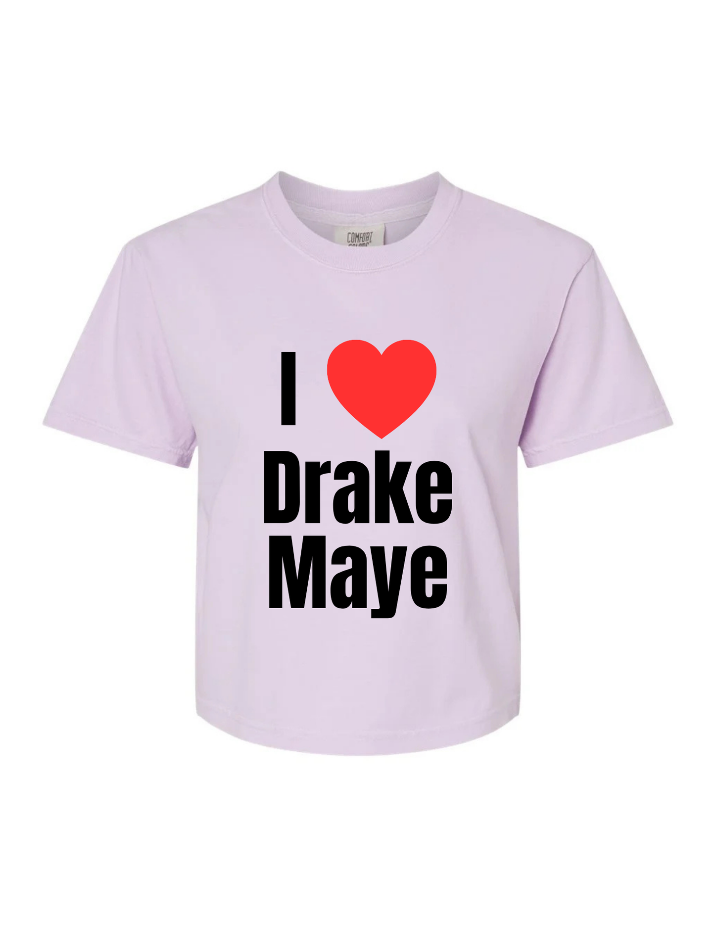 I Heart Drake Maye Boxy Tee