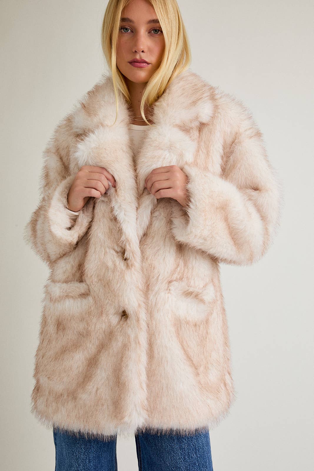 Faux Fur Oversized Coat