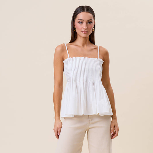 Pintuck Cami Top