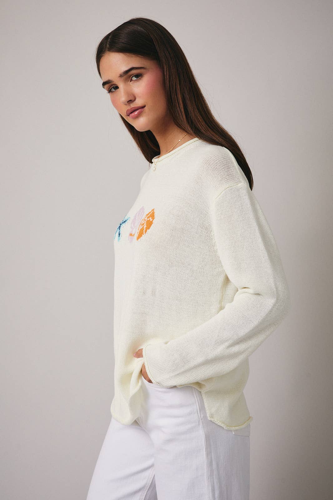 Round Neck Sea Life Sweater