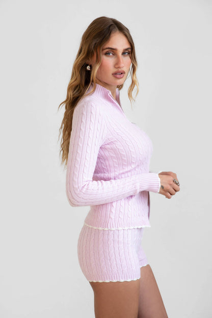 CLINE Cable Knit Lounge Sweater